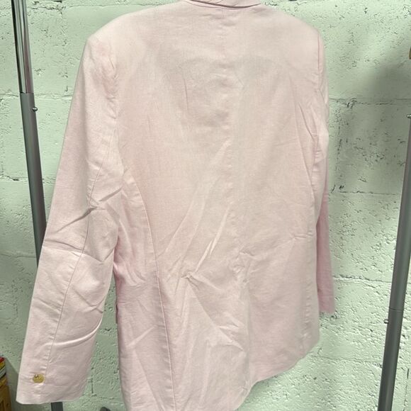 KC Brand Pink Blazer Structured Shoulders Oversized Jacket Size SMALL - Like New - Picture 4 of 4